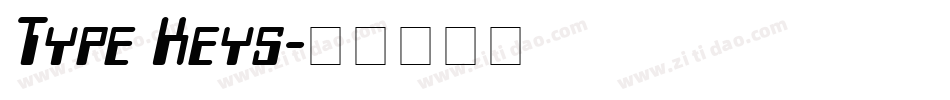 Type Keys字体转换
